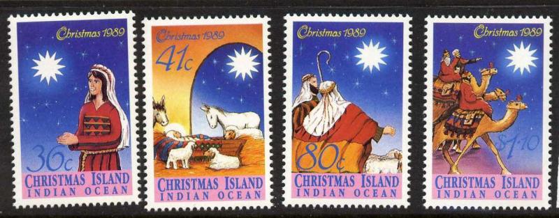 Christmas Island 242-5 MNH Christmas, Biblical Scenes