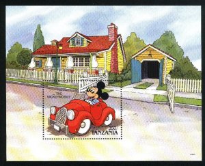 Tanzania 579   SS The mickey Mobile Mint NH VF 1990   PD