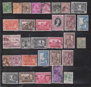 MALAYA - Collection Of Used Stamps - Good Value