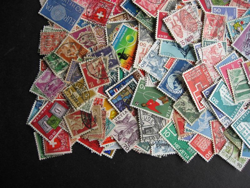 Hoard breakup mixture 400 commoner SWITZERLAND! Duplicates & mixed condition