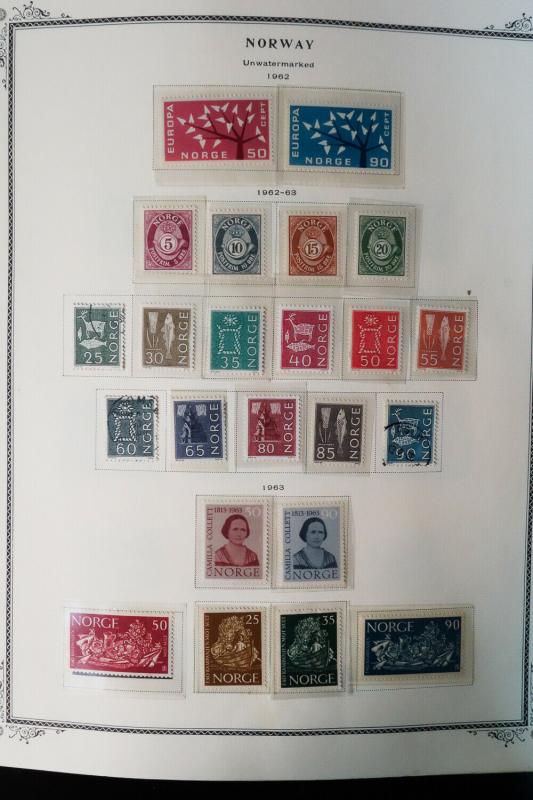 Norway 1800s to 1990s Rare Potent Century-Long Stamp Collection