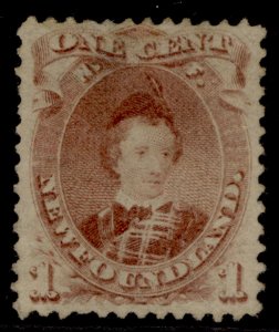 CANADA - Newfoundland QV SG35, 1c brown-purple, M MINT. Cat £150.