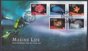 NEW ZEALAND ROSS DEPENDENCY 2003 Marine Life FDC...........................Q673a