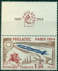 FRANCE #1100 Philatec 1fr, og, NH, VF, Scott $17.50