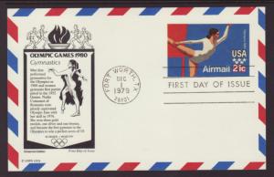 US UXC18 Olympics Aristocrats U/A FDC