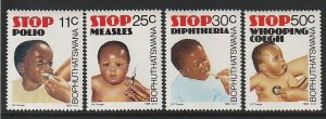 1985 South Africa - Bophuthatswana - Sc 133-6 - MNH VF - 4 singles -Child Health
