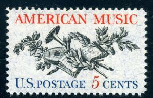 Scott #1252 - 5¢ American Music - MNH