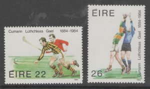 IRELAND SG595/6 1984 GAELIC ATHLETIC ASSOCIATION MNH