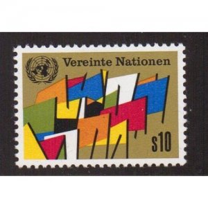 United Nations Vienna  #6  MNH  1979 flags  10s