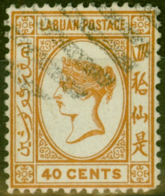 Labuan 1893 40c Brown-Buff SG47a Fine Used (2)