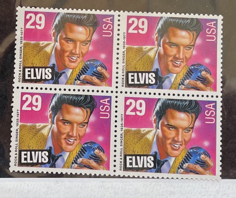 US 1993 Elvis Presley #2721 Block of 4