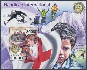 Togo 2011 MNH Rotary International Stamps Handicap Intl Princess Diana 1v S/S