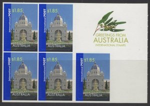 AUSTRALIA SGSB201(2641a) 2006 GREETINGS FROM AUSTRALIA $9.25 BOOKLET MNH