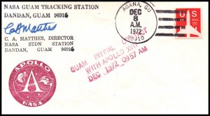 US Guam Tracking Station !st Contact Apollo XVII 1972 Cover