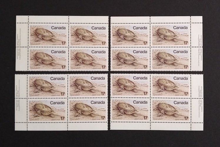 Canada 813 Plate Blocks Matched Set VF MNH