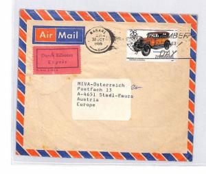 Zimbabwe MISSIONARY CACHET *Hans Gattringer* Air Cover Austria MIVA 1986 CA165