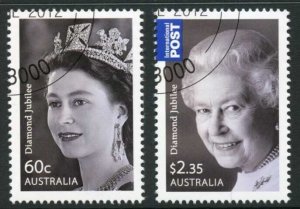 Australia SG3756/7 2012 Diamond Jubilee Fine Used