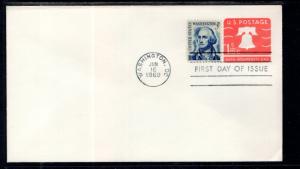 US U548A Liberty Bell Postal Envelope U/A FDC VF