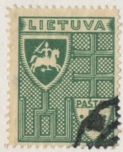 LITHUANIA #297, USED ON 102 CARD - 1936 - LITH075