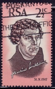 South Africa, 1967, Martin Luther- Reformation, 2 1/2c, used**