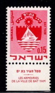 ISRAEL Scott 389 Bat Yam3 MNH** Town Emblems stamp with tabs