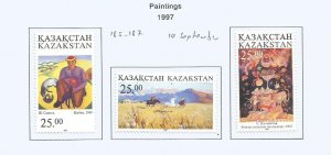 KAZAKHSTAN - 1997 - Paintings - Perf 3v Set - Mint Lightly Hinged