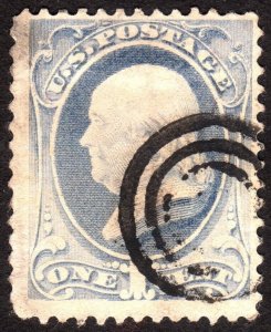 1881, US 1c, Franklin, Used, Sc 206