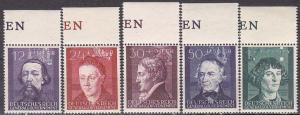 Poland NB19-23 1842 Figures Cpl MNH 