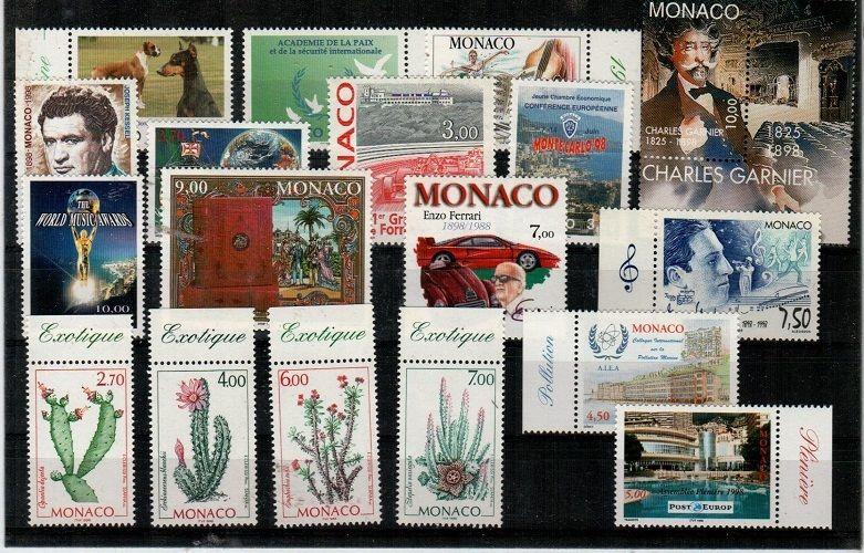 Monaco Scott 2069A // 2094 Mint NH sets (Catalog Value $43.95)