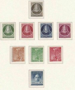 GERMANY BERLIN 1951  FREEDOM BELLS OTHERS MNH STAMPS ON 1 PAGE CAT £250   R 2509