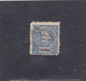FUNCHAL / MADEIRA D. CARLOS I 50 REIS (1897) Used