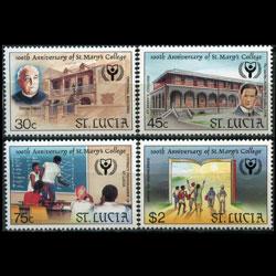 ST.LUCIA 1990 - Scott# 965-8 Literacy Year Set of 4 NH