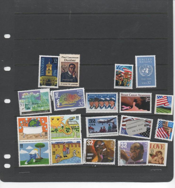 19 MNH  32 cent stamps