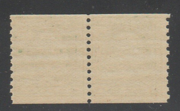 # 490 1¢ Washington Coil Issue Mint Joint Line Pair VF OG NH ⭐⭐⭐⭐⭐