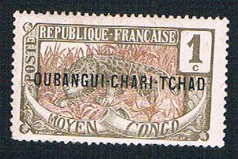 Chad  MLH  Oubangui-Chari overprint (BP1443)