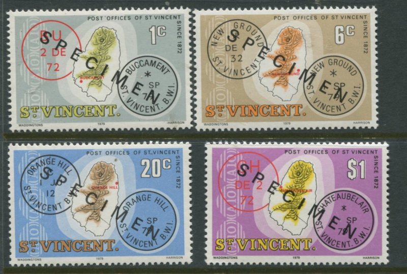 STAMP STATION PERTH St Vincent #548,553,558,563 Specimen  MNH CV$3.00.