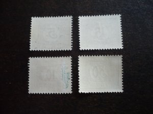 Stamps - Ruanda-Urundi - Scott# J1-J4 - Mint Never Hinged Part Set of 4 Stamps