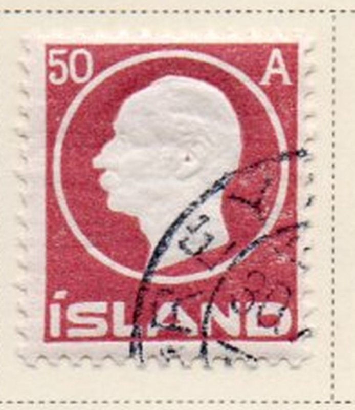 Iceland Sc 95 1912 50 aur Frederik VIII stamp used
