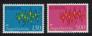 Yugoslavia Stars Europa 2v 1972 MNH SG#1514-1515