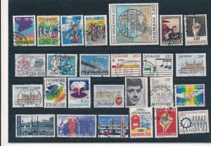 D376273 Denmark Nice selection of VFU Used stamps