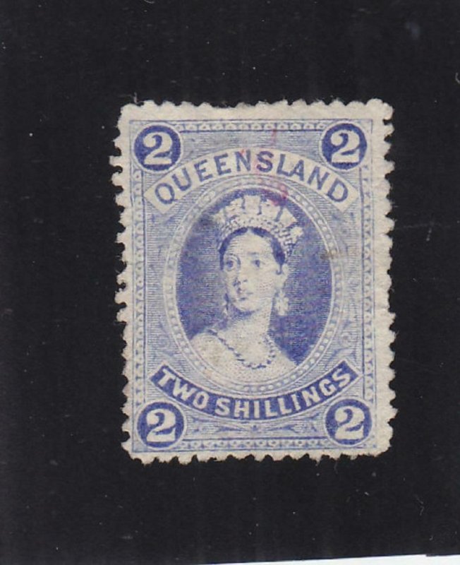 Australia: Queensland: Sc #74, MH, No Gum & Thin (35873)