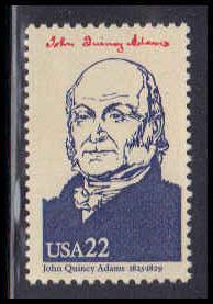 2216f 22c John Quincy Adams MNH Barely Clears W3013