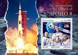 2023/03 - SIERRA LEONE - APOLLO 8               1V  complet set    MNH **