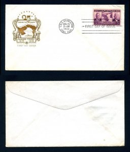 # 856 Unaddressed First Day Cover with House of Farnam cachet dated 8-15-1939