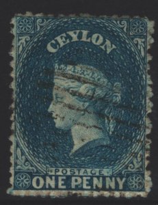 Ceylon Sc#46d Used - Watermark Reversed