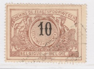 Belgium Parcel Post Railway 1895-97 10c Used Stamp A25P57F20773-