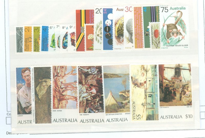 Australia  #554-79  Single (Complete Set)