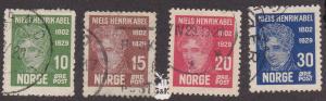 Norway # 145-148, Used Set, 1/2 Cat.