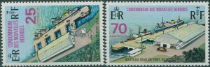 New Hebrides French 1973 SGF193-F194 New Wharf Vila set MNH 