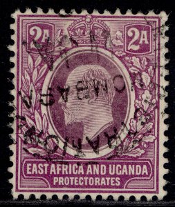 EAST AFRICA and UGANDA EDVII SG19a, 2a dull & bright purple, FINE USED.